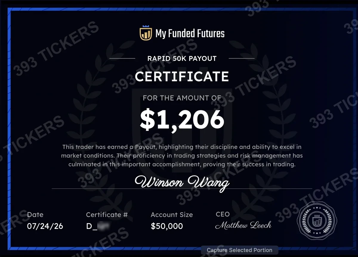 Payout or account result