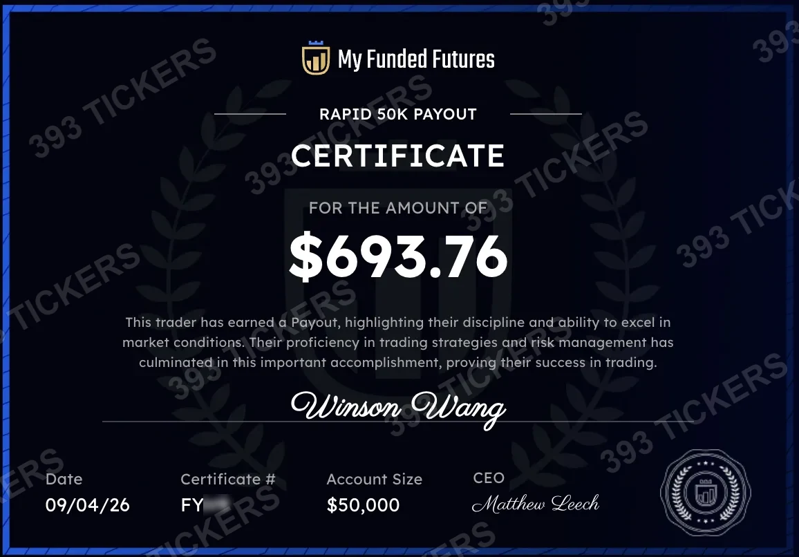Payout or account result