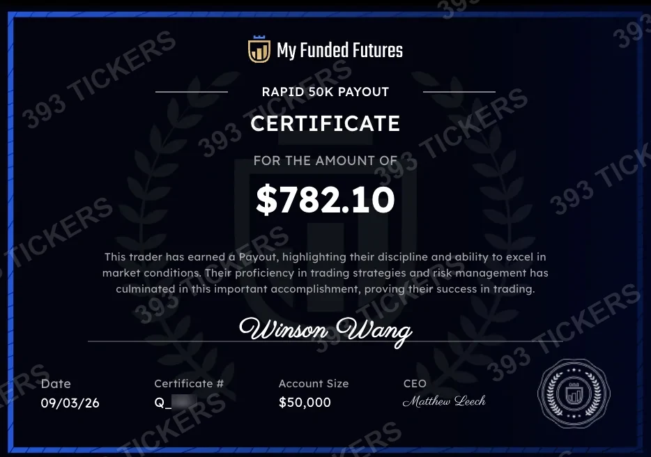 Payout or account result
