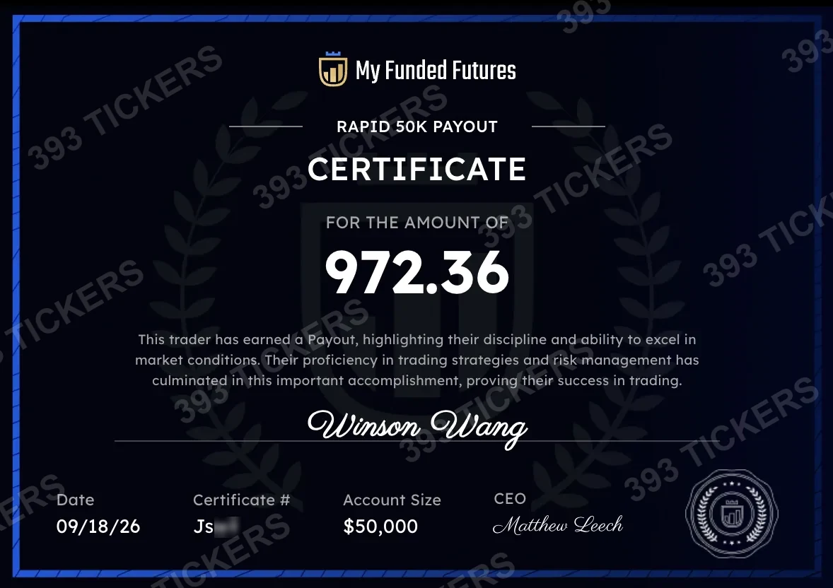 Payout or account result